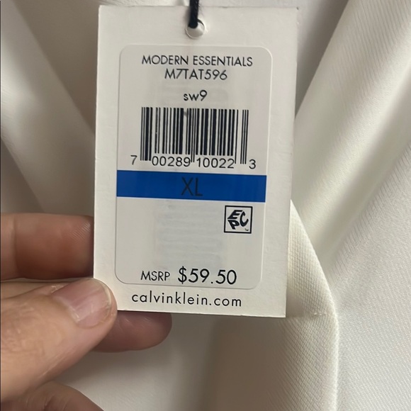 Calvin Klein Women's White Sleeveless Top - Picture 3 of 4